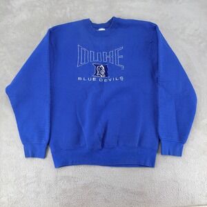 Vintage Salem Sportswear Duke Blue Devils NCAA Sweatshirt Mens L Pullover USA